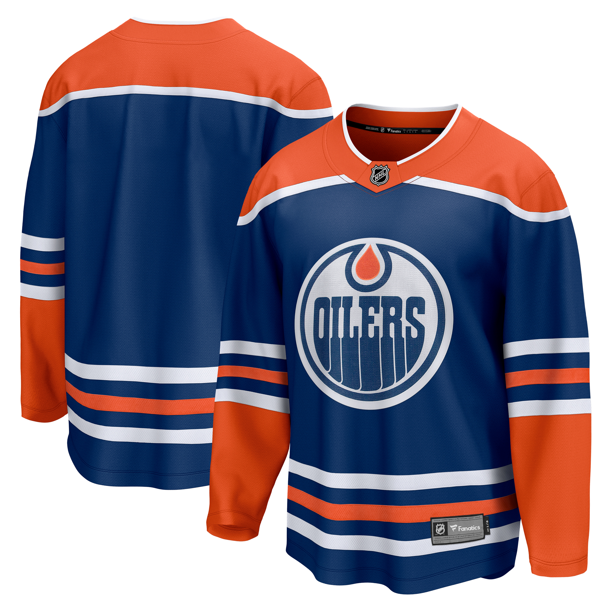 Edmonton Oilers Breakaway Fanatics Royal Blank Heimtrikot für Herren Image