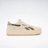 Sneaker REEBOK CLASSIC "REEBOK COURT ADVANCE SURGE", Gr. 41, chalk, chalk, unearthed braun, Synthetik, Textil, animal-print, sportlich, Schuhe, mit Animal-Print/ Cheetah-Optik