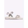 Sandale LOTTO, Gr. 29, silber (silber, weiß), Synthetik, sportlich, Schuhe, mit cooler Blinkfunktion