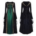 Vintage Mittelalter Renaissance Knöchellanges Kleid Wikinger Outlander Damen Halloween LARP Festival Kostüm