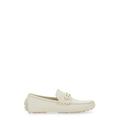 Salvatore Ferragamo Loafer - Moccasin With Gancini Ornament - Gr. 8 - in Weiß - für Herren