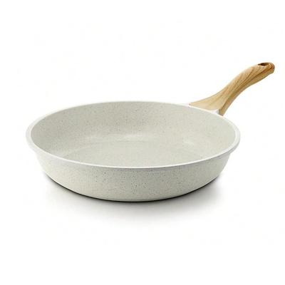 Nonstick Frying Pan Skillet, Granite Coating Omelette Pan, Healthy Stone Cookware Chef's Pan, PFOA Free