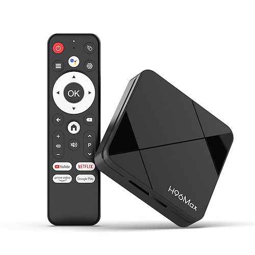 H96max Android TV Box con 4K Ultra HD, Wi-Fi 6, Bluetooth 5.4, USB 3.0 – Lettore multimediale intelligente per streaming, giochi, Screencast e home theater