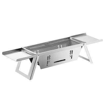 Portable Charcoal Grill, Outdoor Small Grill, Folding Stainless Steel 304 Grill for Camping, Backyard, Boat