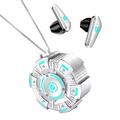 Auricolari gaming wireless Bluetooth 5.3 bassa latenza touch con impronta digitale doppia decodifica suono H microfono senza rumore per mobile e PC