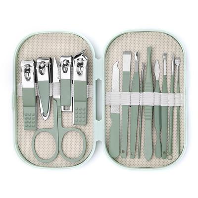 14-in-1 Stainless Steel Nail Clipper Set, Professional Nail Grooming Kit for Manicure Pedicure, Portable Beauty Tools for Home Use
