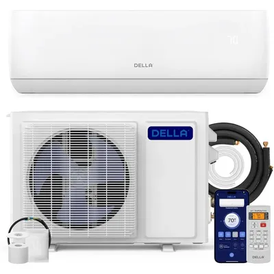 Motto Series 12000 BTU Wifi Enabled Mini Split 20 SEER2 Cools Up To 550 Sq.Ft, 110-120V, Works With