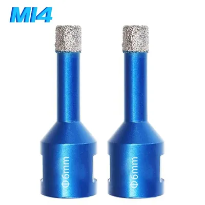 6mm Diamond Dry Core Drill Bits For Porcelain Tile Ceramic Marble Granite Drilling Vacuum Brazed