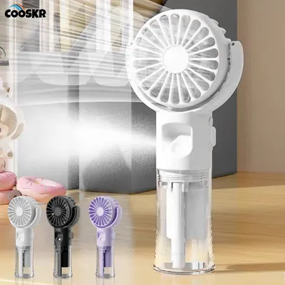 Mini Handheld Humidifier Fan Portable Mist Fan USB Rechargeable Battery Fast Charging Water Spray
