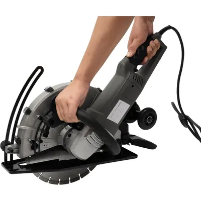 14 in Electric Concrete Cutter Saw with Blade, 3500W Circular Saw Wet/Dry Concrete Cut Off Masonry