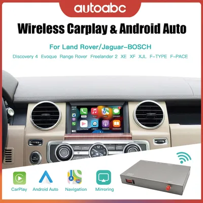 AUTOABC Wireless Carplay Android Auto for Land Rover Jaguar Bosch Discovery 4 Aurora Freelander 2 XE