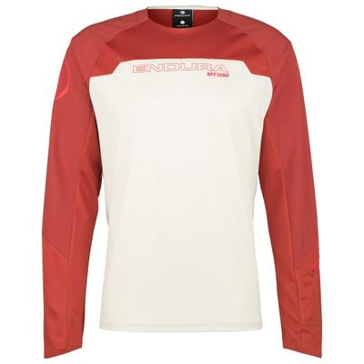 Endura - MT500 Burner Trikot Langarm - Radtrikot Gr XL weiß/rot Image