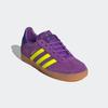 Sneaker ADIDAS ORIGINALS "GAZELLE KIDS", Kinder, Gr. 38,5, active lila, solar gelb, collegiate lila, Leder, sportlich, Schuhe