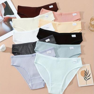 TEMU 10-pack Of And Summer Women' Underwear For, Seamless And Comfortable, Designed To Enhance The Hips. Image