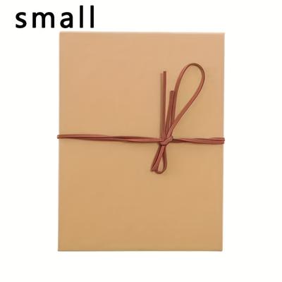 TEMU Accordion Folding Photo Album, Blank Book With Leather Cover, Documenting Your , Diy , Paper Material Image