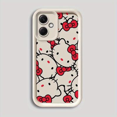 TEMU Adorable Hello Kitty Cartoon Phone Cover For Xiaomi 13c 12c 12 A3 A3x A2 Poco X3 Nfc C61 C51 C50 Protective Silicone Case, High- Shockproof Sleeve. Image