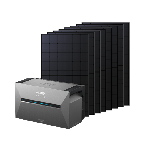 Anker SOLIX Solarbank 3 Pro + 8 panneaux solaires bifaciaux 500 W (4000 W au total)