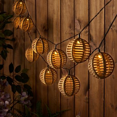 Solar-Lichterkette "Rattan" 10-tlg. Image
