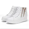Comemore Frühling neue innere Erhöhung Damen Plateaus chuhe Freizeit schuhe weiße