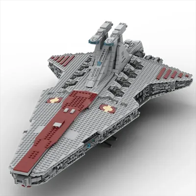 NEUE 2849PCS Berühmte star Film MOC UCS Venator-Klasse Republic Attack Cruiser modell DIY kreative Image