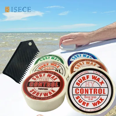 Surf Skateboard Wax SUP Surfing Wax Basis/Kalt/Tropical/Warmwasser Surfboard Wax mit Kamm
