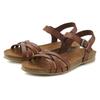 Sandale LASCANA "Sandalette, Sommerschuh", Damen, Gr. 45, braun, Obermaterial: 100% Rindsleder. Decksohle: 100% Rindsleder. Laufsohle: 100% Synthetik, unifarben, casual, Schuhe, aus Leder