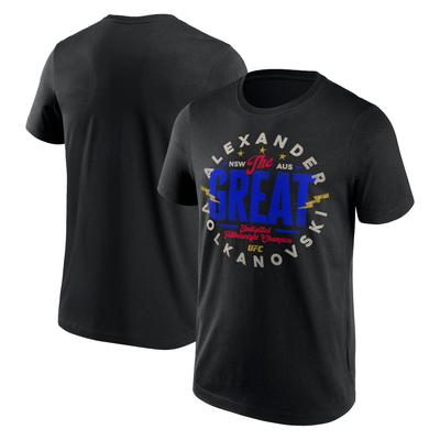UFC Alexander Volkanovski The Great Emblem T-Shirt - Black - Mens Image
