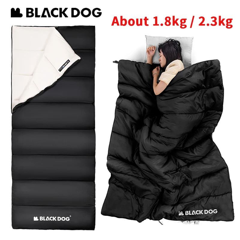 Naturehike BLACKDOG Umschlag Schlafsack Doppel Frühling Herbst Quilt 210T Camping Ultraleicht Outdoor Reise Erwachsene Schlafsack Image