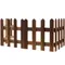 CarbonizedWood Fence 120x30cm Smooth Easy Installation Garden Decor Balcony Fence Outdoor Fences