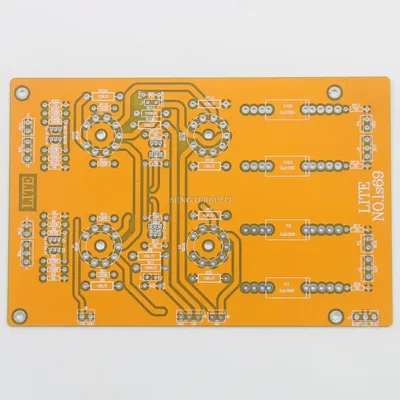 HiFi Full Balance Tube Vorverstärkerplatine PCB 6DJ8 XLR symmetrische Vorverstärkerplatine Image