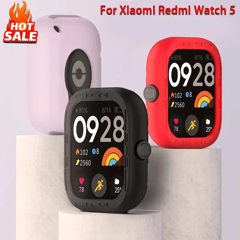 Silikon Fall Für Xiaomi Redmi Uhr 5 zubehör Stoßfest Weiche gummi sport Bumper Rahmen shell Für Redmi Uhr 5 Abdeckung Fällen Image