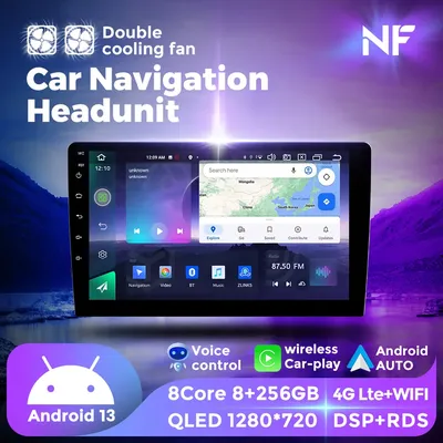 Navifly 8GB 256GB drahtloses Carplay Android Auto für Toyota VW Hyundai Nissan Kia Renault Navigation GPS Auto intelligente Systeme