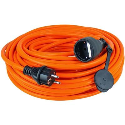 as-Schwabe Polyurethanschlauch Verlängerungskabel für Baustellen 5.0 m IP44 orange