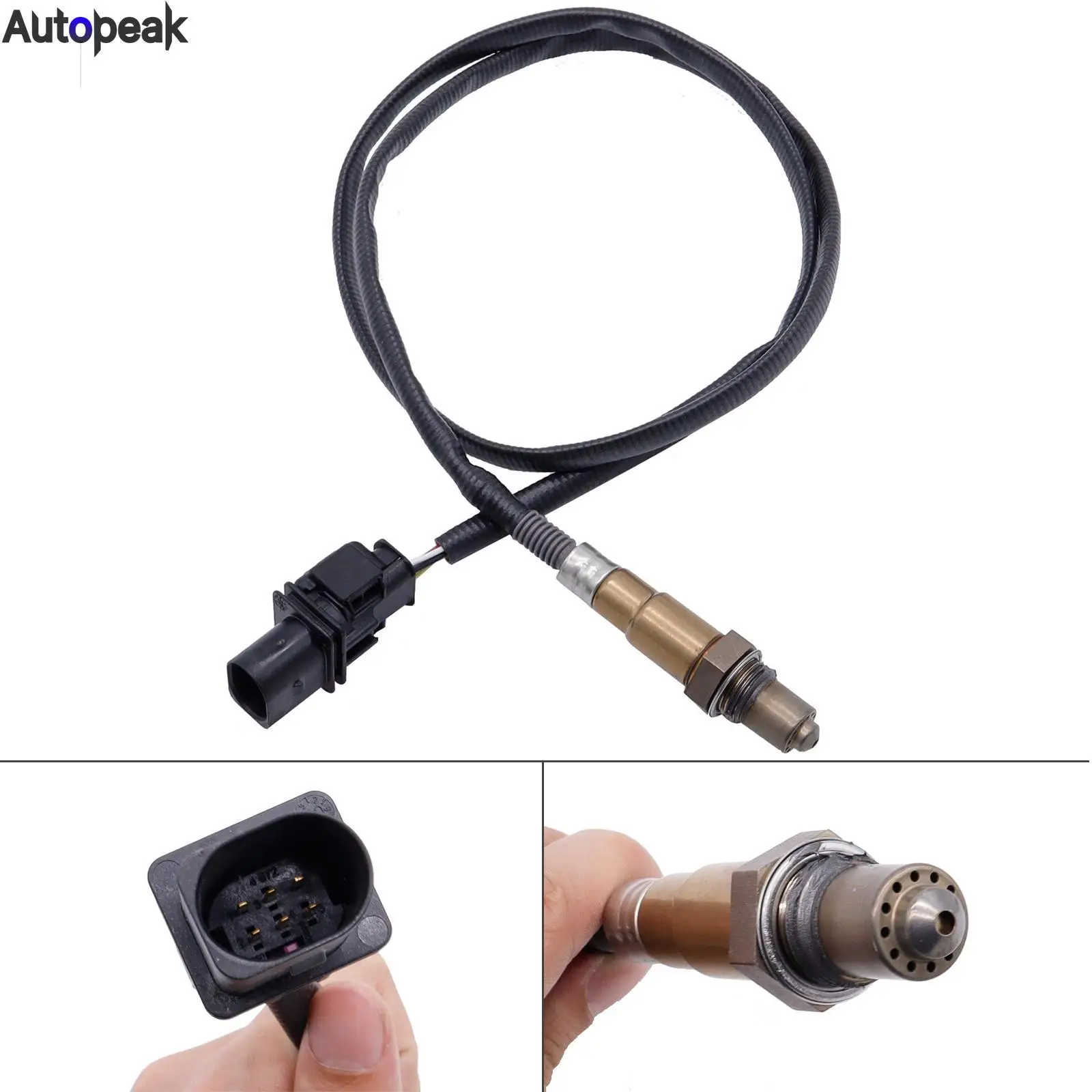 Sensore di ossigeno sensori O2 a banda larga sonda Lambda rapporto carburante aria auto per VW Skoda Audi lsu LSU 4.9 5 fili 0258017025 0 258 017 025