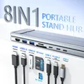 Supporto per docking station per laptop USB C, supporto per tablet dock USB C, hub USB C 7 in 1 con HDMI 4K, 2 USB 3.1, PD 100 W, dock universale S