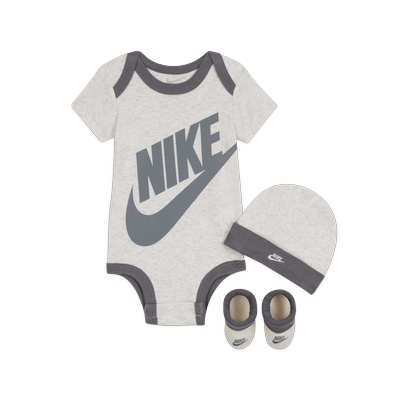Nike Baby (0–6M) 3-Piece Set - Brown - Cotton
