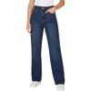 Straight-Jeans PEPE JEANS "STRAIGHT JEANS HW ROBYN", Damen, Gr. 32, Länge 32, blau (tiefblau used), Denim/Jeans, Obermaterial: 100% Baumwolle, casual, straight fit, Jeans, mit hohem Bund
