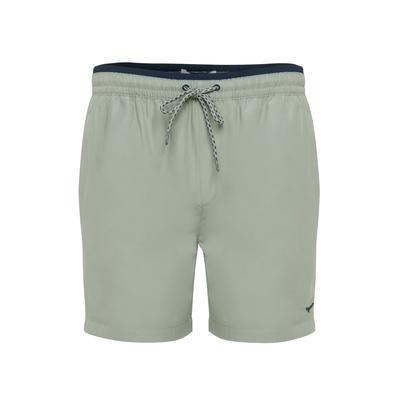 Sage Green Contrast Logo Swim Shorts
