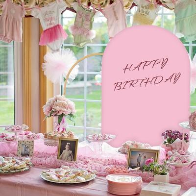 Metal arch backdrop holder and cover set, easy to assemble, suitable for party, wedding and other backdrop holders