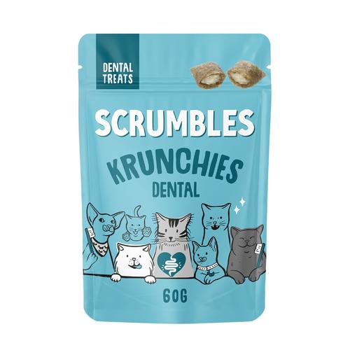 60g Dental Krunchies Reward Treats Scrumbles Cat Snacks