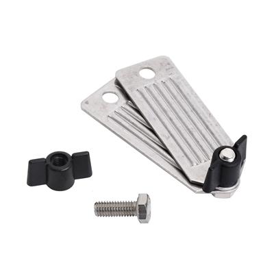 VOSS.farming Elektrozaun Edelstahlplatten-Set, komplett mit Schrauben und Flügelmuttern Image