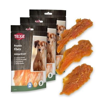 3x Trixie PREMIO Chicken Filets, Hundeleckerli mit Hühnerbrust, 1kg Megapack Image
