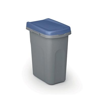 Abfallbehälter 15 Liter, Abfalleimer aus Kunststoff, grau/blau Image