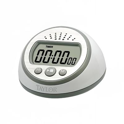 Taylor 5873 Digital Timer/Clock, 95 Decibels, White