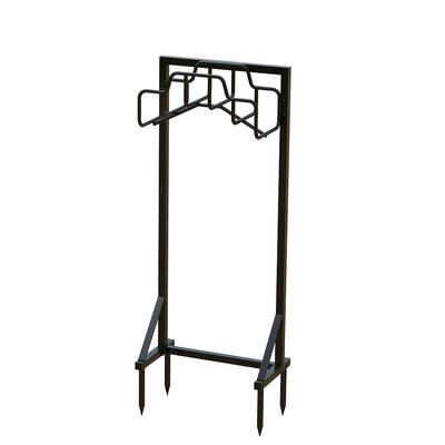 TEMU Garden Hose Reel Holder,detachable Metal Water Pipe Hose Hanger Organizer,heavy Standing Hose Storage Stand For Outside,yard Garden Lawn,black, Box,cabinet,rack For Outdoor Storage Image