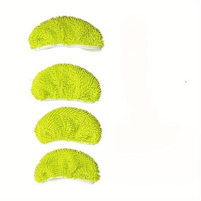 TEMU 4pcs Ultra-absorbent Microfiber Mop Pads - Reusable & Washable For Dry/wet Cleaning In Kitchen, Bathroom, Living Room Image