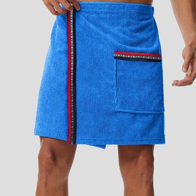 TEMU Men' Absorbent Bath Skirt Sleepwear Short Image
