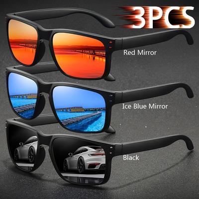 TEMU Vintage Style Full Rim - 3pcs Unisex Fashion Metal Nail For Men And Women, For Daily, Travel, Beach Vacation Image