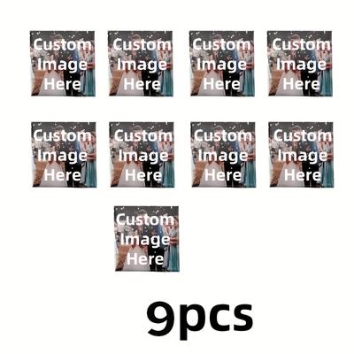 TEMU Customized 9pcs Set Of Holiday Photo Magnets, 2x2 Inch Personalized Refrigerator Magnets, Handmade, Stylish Square Photo Magnets, Retaining Beautiful Memories, Special Gifts For Image