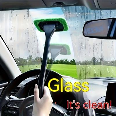 TEMU Car Front Windshield Cleaning Brush, Interior And Exterior Cleaning, Home Dust Removal And Dehumidification, Window Scratches, Towel Sponge And Scratch-free Cleaning Tool Set Image